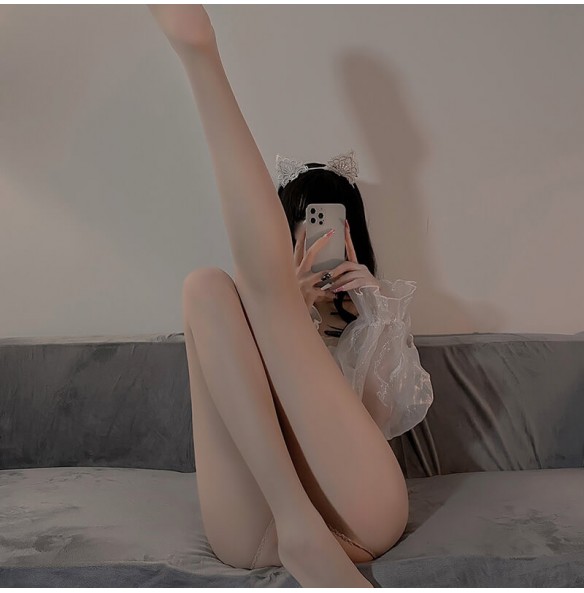 FEE ET MOI - Open-Crotch Ultra-Thin Pantyhose (Skin Color) FEE ET MOI - Open-Crotch Ultra-Thin Pantyhose (Skin Color)